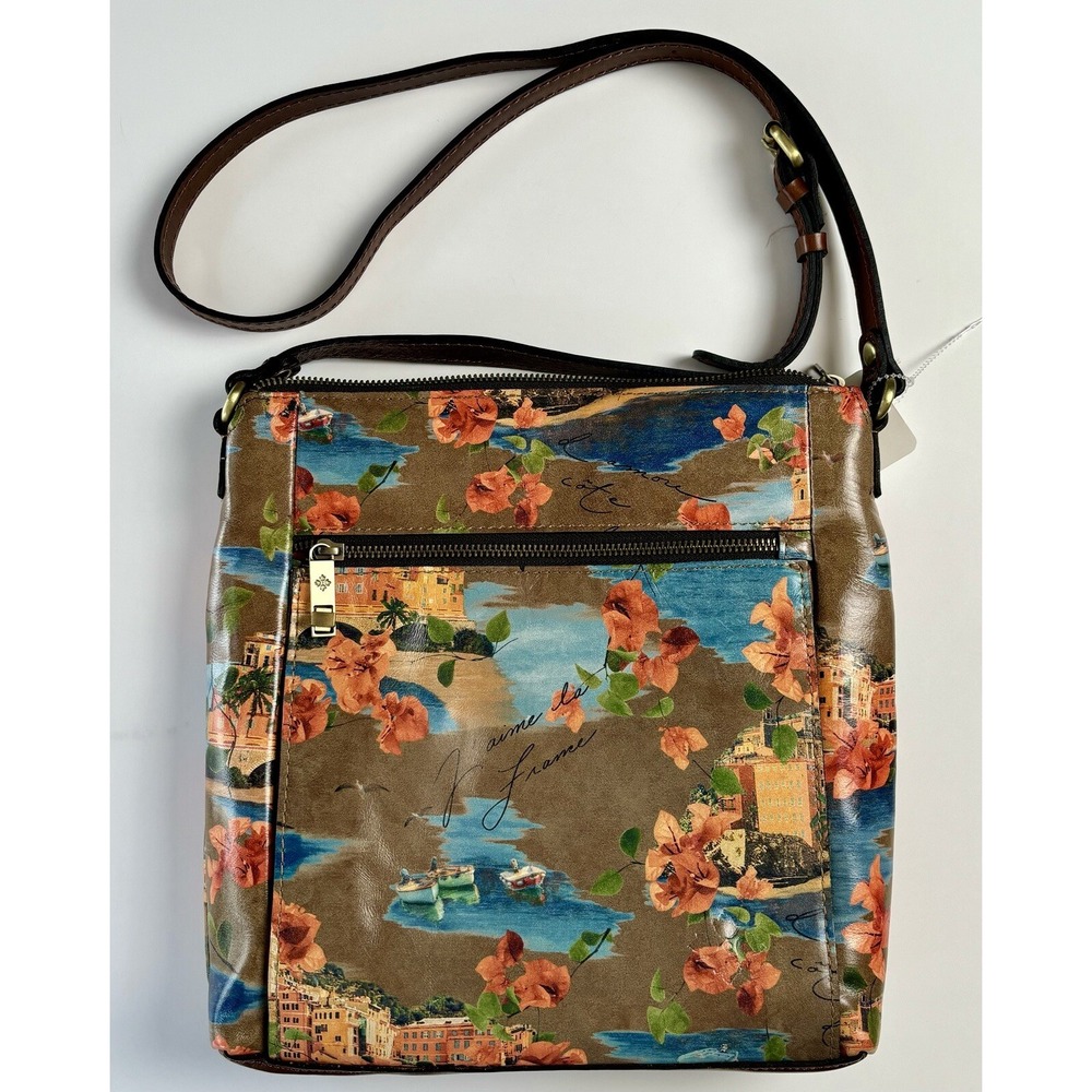 Patricia Nash Amerie Leather Crossbody Bag - French Riviera